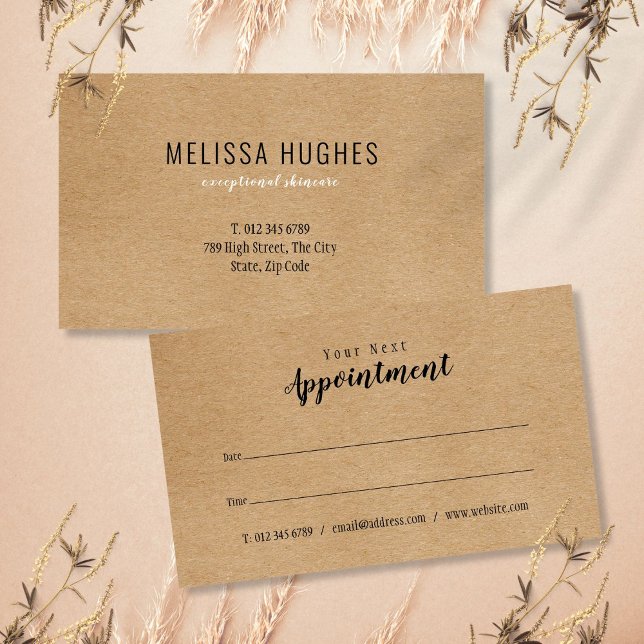 Carte De Rendez-vous Modern Professional Appointment Reminder Card (Modern Professional Appointment Reminder Card)