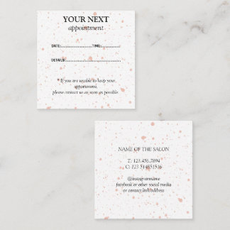 Carte de rendez-vous moderne Pink Paint Splatter