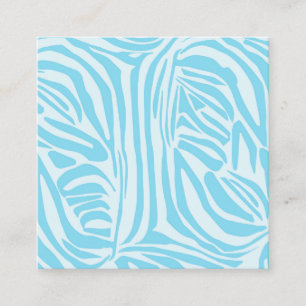 Carte De Rendez-vous Motif Zèbre Bleu