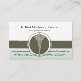 Carte De Rendez-vous Nomination d'un médecin hygiéniste Iconique Caduce