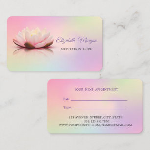 Carte De Rendez-vous Nomination professionnelle Lotus Holographic Ombre