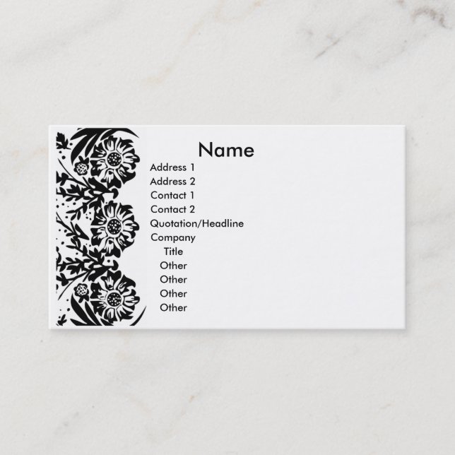 Carte De Rendez-vous Oh élégance de Lala (Devant)