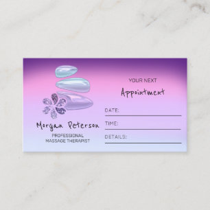 Carte De Rendez-vous Ombre du logo holographique du Spa de bien-être d