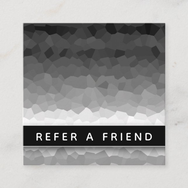 Carte De Rendez-vous Ombre noir et blanc moderne élégant professionnel (Devant)