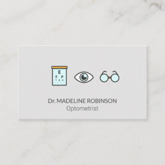 Carte De Rendez-vous Optométriste | Docteur Médicale | Examen oculaire