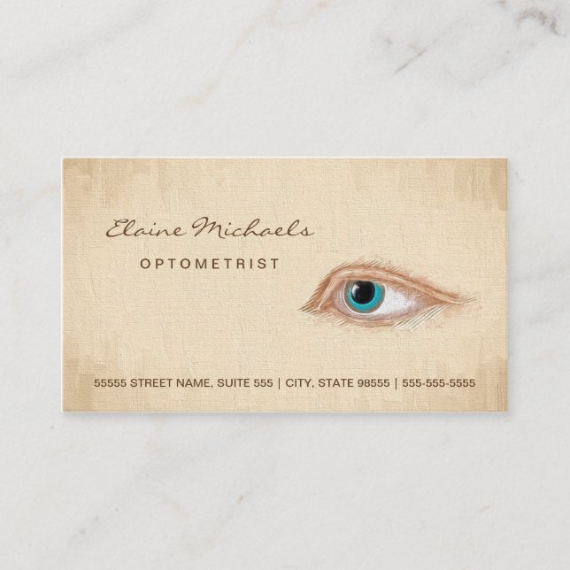 Carte De Rendez-vous Optométriste Nomination oculaire Illustration clas (Devant)