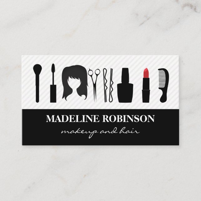 Carte De Rendez-vous Outils de beauté (Devant)