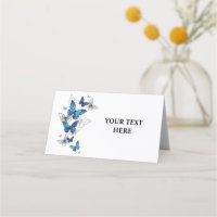 Papillons volants bleus Morpho