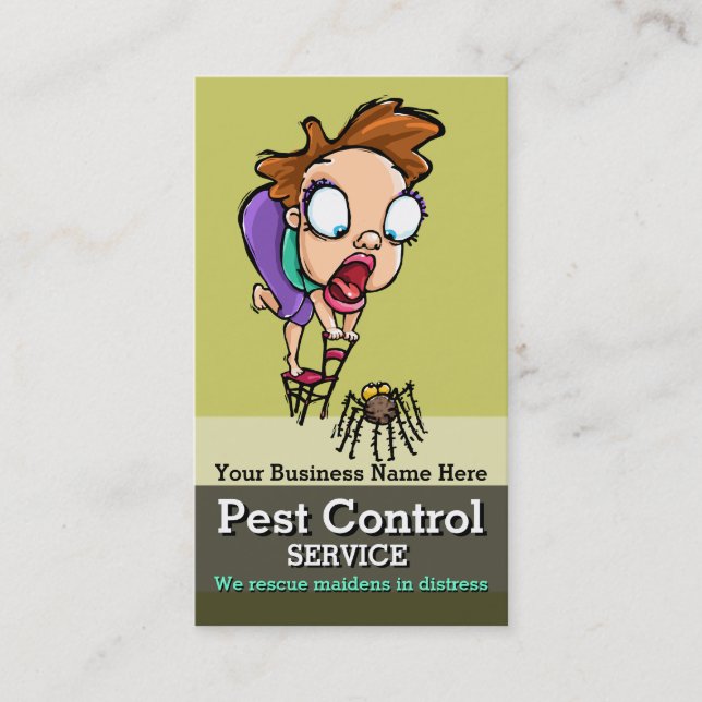 Carte De Rendez-vous Parasite Control.Exterminator.Bug (Devant)