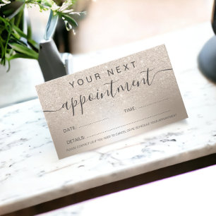 Carte De Rendez-vous Parties scintillant or chic pour cheveux maquillag