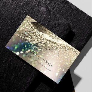 Carte De Rendez-vous Parties scintillantes d'or d'étincelle de cil