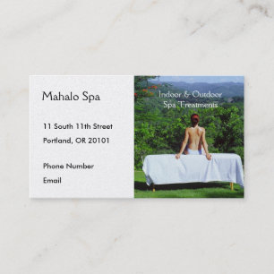 Carte De Rendez-vous Photo de spa de Tableau extérieur de massage