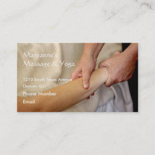 Carte De Rendez-vous Photo Massage de bras