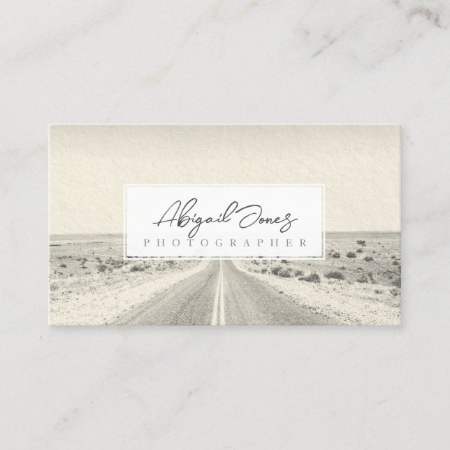 Carte De Rendez-vous Photographe Photographie Graphiste Concepteur Médi (Devant)