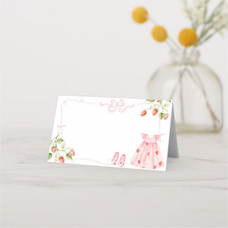 Carte De Rendez-vous Pink Coquette Baby Clothes Berry Appointment Card