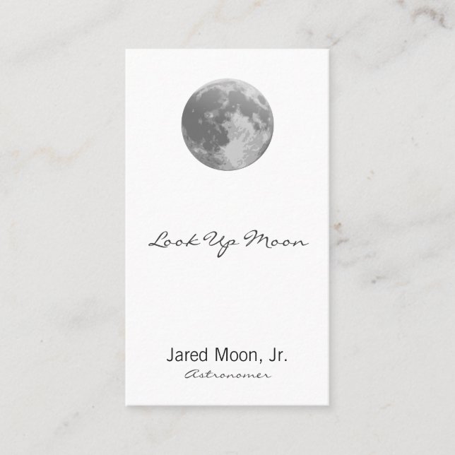 Carte De Rendez-vous Pleine lune (Devant)