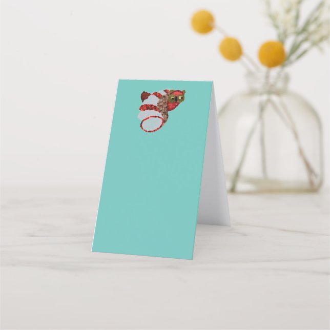 Carte de rendez-vous pliée de la tente Owl (Dos)