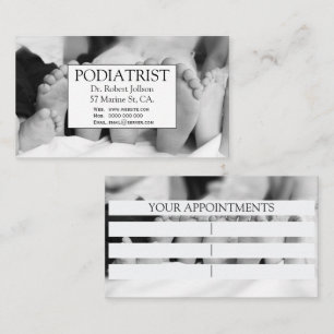 Carte De Rendez-vous Podologue Pieds Chiropraticien Médecin Soins de sa