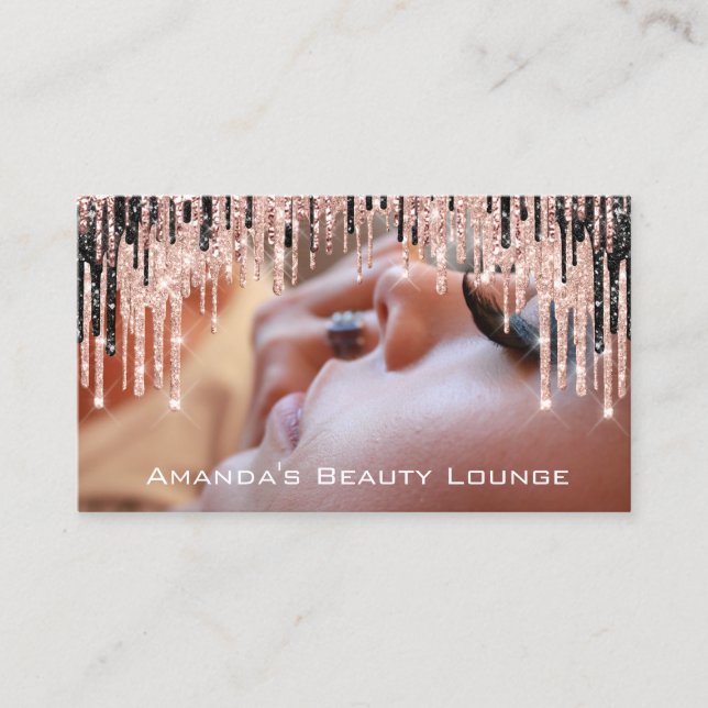 Carte de rendez-vous pour Rose de maquillage photo (Devant)