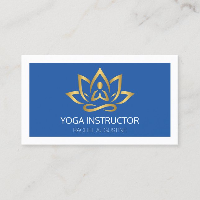 Carte de rendez-vous pour un studio de yoga élégan (Devant)