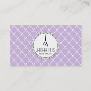 Carte De Rendez-vous pourpre moderne simple de coiffeur de styliste en