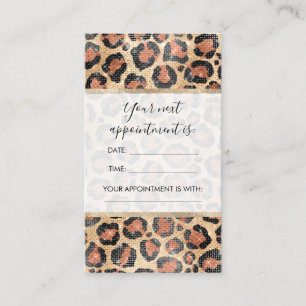 Carte De Rendez-vous Prince d'Or noir Brown Leopard