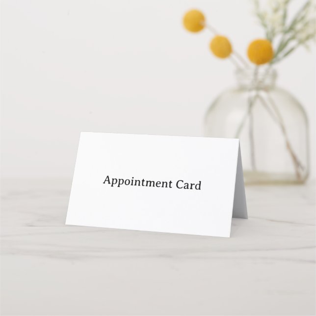 Carte De Rendez-vous Professionnel Affaires Horizontal Plié  (Devant)