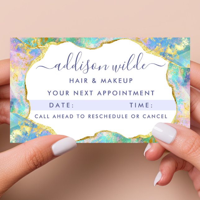Carte de rendez-vous professionnelle Arc-en-ciel O (Créateur téléchargé)