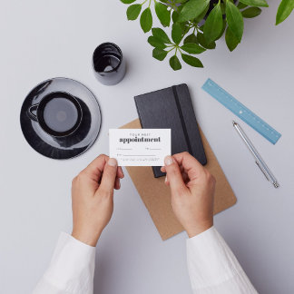 Carte de rendez-vous professionnelle personnalisée