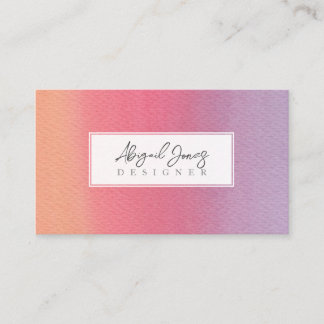 Carte De Rendez-vous Profil d'aquarelle Sherbet Ombre Artist