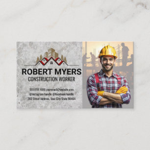 Carte De Rendez-vous Promoteur Constructeurs Construction