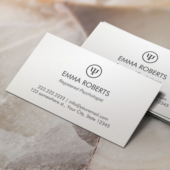 Carte De Rendez-vous Psychologue-Nomination professionnelle simple (Créateur téléchargé)