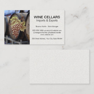 Carte De Rendez-vous Raisins sur la vigne   Fûts de vin