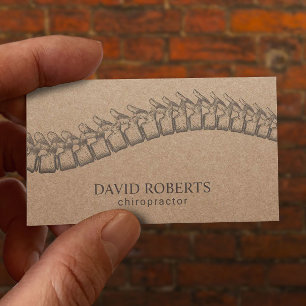 Carte De Rendez-vous Régler la colonne vertébrale Chiropraticien Thérap