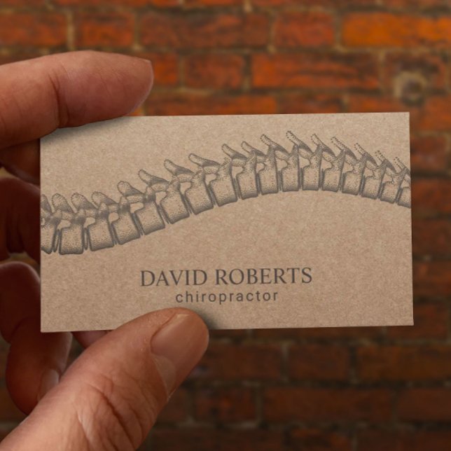 Carte De Rendez-vous Régler la colonne vertébrale Chiropraticien Thérap (Créateur téléchargé)