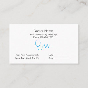 Carte De Rendez-vous Remerciements au meilleur médecin que j'aie jamais