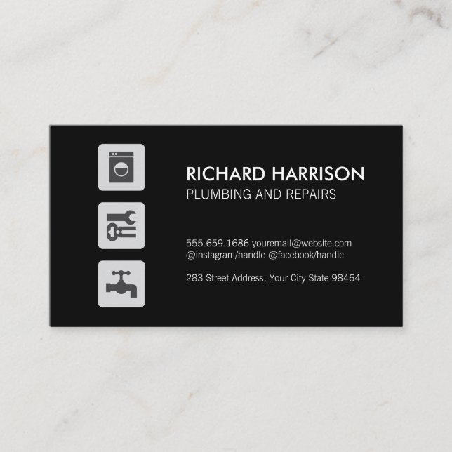 Carte De Rendez-vous Réparations Handyman (Devant)