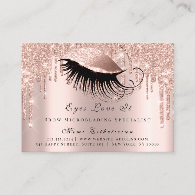 Carte De Rendez-vous Rose de flush de l'instruction post-traitement de  (Devant)