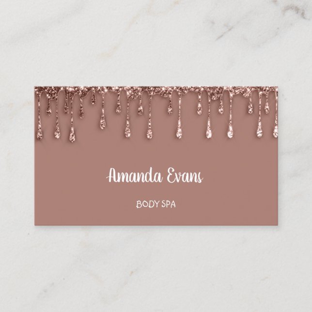 Carte De Rendez-vous Rose Drives Beauty Studio Wellness Logo QR Code SP (Devant)