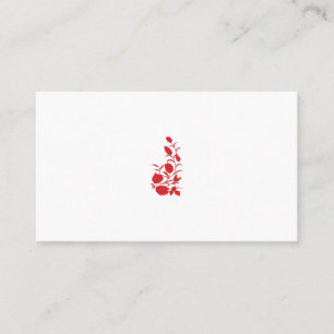 Carte De Rendez-vous Rose Madder, design floral Thunderbird