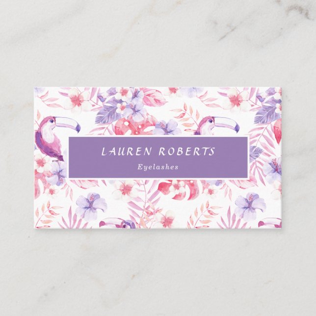 Carte De Rendez-vous Rose White Luxe Eyelashes (Devant)