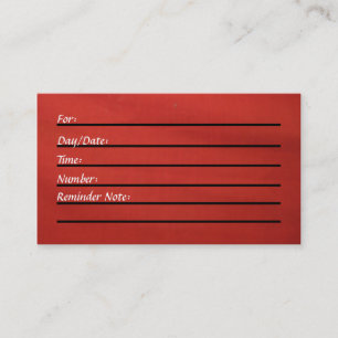 Carte de rendez-vous (rouge)