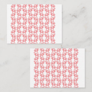 Carte De Rendez-vous Rouge et rose papier cadeau présentant un motif ré