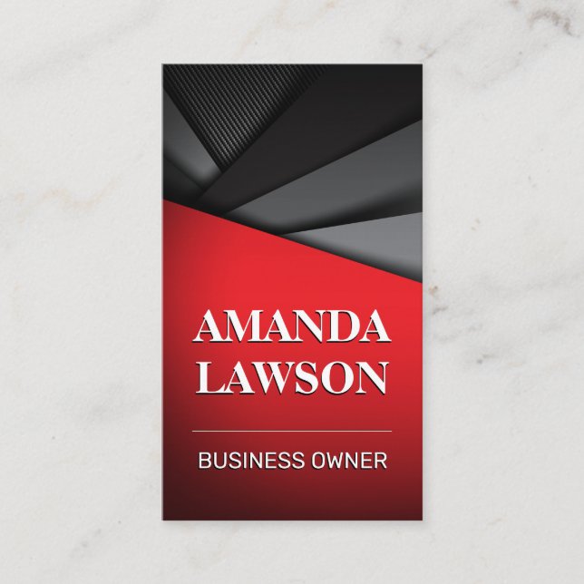 Carte De Rendez-vous Rouge Noir | Panneaux Abstraits (Devant)