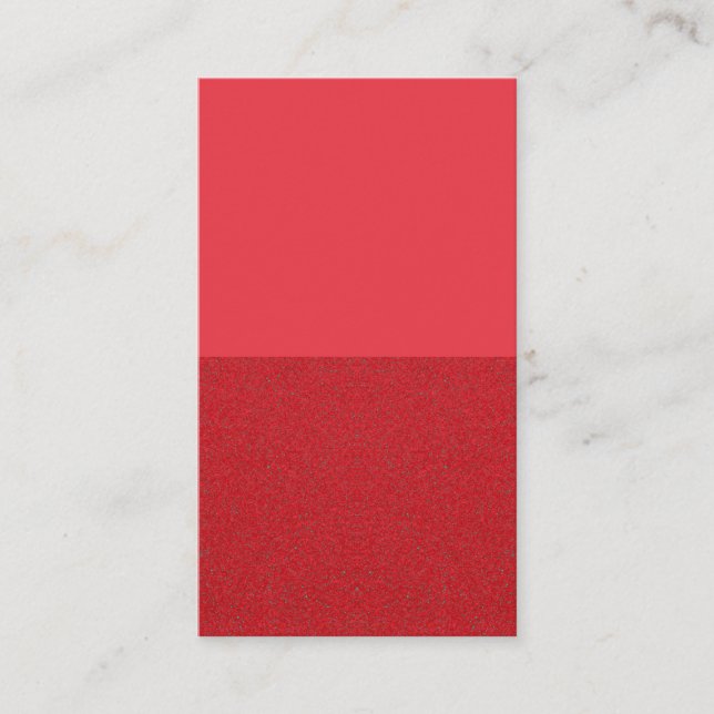 Carte de rendez-vous rouge tomate à double texture (Devant)