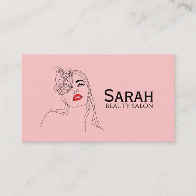 Carte De Rendez-vous Salon de beauté (Devant)