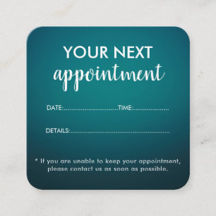 Carte De Rendez-vous Salon de beauté blanc élégant et moderne