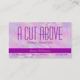 Carte De Rendez-vous Salon de beauté Purple Beauty