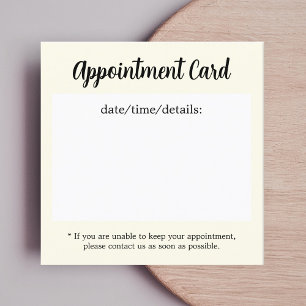 Carte De Rendez-vous Salon de cheveux blanc jaune moderne et élégant