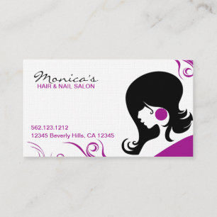 Carte De Rendez-vous Salon de coiffure élégant avec la date de